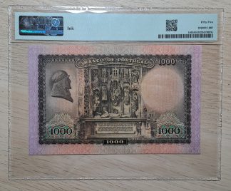 Portugal 1000 Escudos 1942 Certificada PMG 55