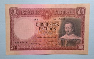 Portugal 500 Escudos 1952 Quase Nova