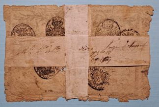 Apólice do Real Erário 1200 reis 179...9 carimbo D. Pedro IV