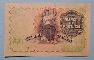 Portugal 50 Centavos 1918 Quase Nova