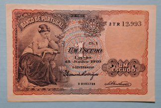 Portugal 1 Escudo 1920 Quase Nova.