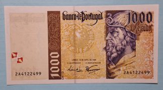 Portugal 1000 Escudos 1996 Quase Nova