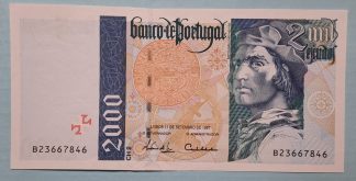 Portugal 2000 Escudos 1997 Quase Nova
