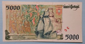 Portugal 5000 Escudos 1998 Quase Nova