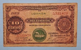 Loanda (Angola) 10 Centavos 1914
