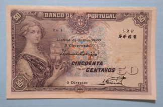 Portugal 50 Centavos 1920