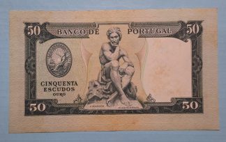 Portugal 50 Escudos 1955 Bela / Quase Nova