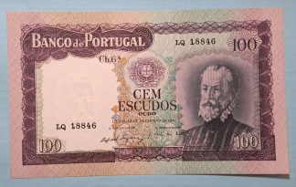 Portugal 100 Escudos 1961 Quase Nova