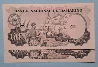 Índia 60 Escudos 1959 Canceladas (2x Números Seguidos) Quase Novas