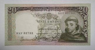 Portugal 20 Escudos 1964 Capicua Quase Nova