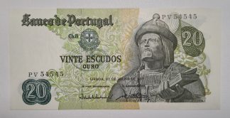 Portugal 20 Escudos 1971 Capicua Quase Nova