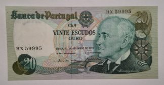 Portugal 20 Escudos 1978 Capicua Quase Nova