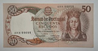 Portugal 50 Escudos 1964 Capicua Quase Nova