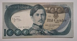 Portugal 1000 Escudos 1981 Capicua