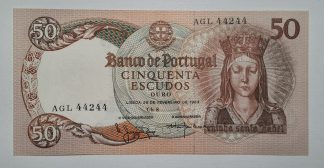Portugal 50 Escudos 1964 Capicua Quase Nova