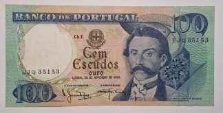 Portugal 100 Escudos 1965 Capicua Bela
