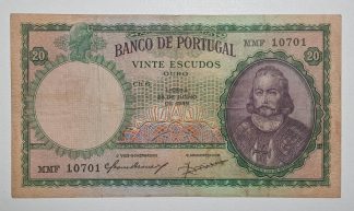 Portugal 20 Escudos 1949 Capicua