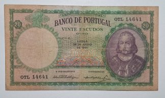 Portugal 20 Escudos 1951 Capicua