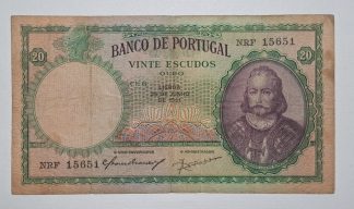 Portugal 20 Escudos 1951 Capicua