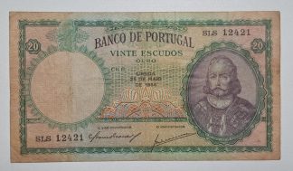 Portugal 20 Escudos 1954 Capicua