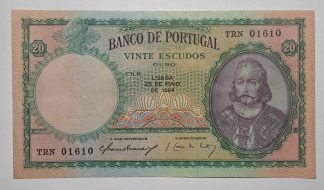 Portugal 20 Escudos 1954 Capicua
