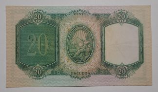 Portugal 20 Escudos 1954 Capicua