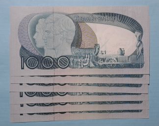 Portugal 1000 escudos 1980 (6x Números Seguidos) Quase Novas