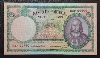 Portugal 20 Escudos 1954 Nova
