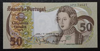 Portugal 50 Escudos 1980 Capicua Nova