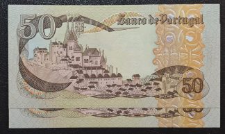 Portugal 50 Escudos 1980 Lote 2x Capicuas Sequenciais, Novas. Raras