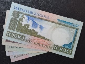 Angola Coleção Completa 20+50+100+500+1000 Escudos 1973 Novas