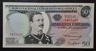 Moçambique 50 Escudos 1970 Nova