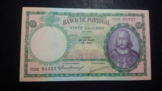 Portugal 20 escudos 1954 Quase Nova