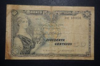 Portugal 50 Centavos 1918 