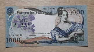Portugal 1000 Escudos 1967 Quase Nova, Número Relativamente Baixo