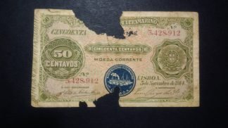 São Tomé 50 Centavos 1914