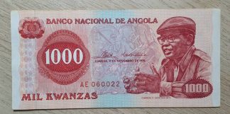 Angola 1000 Kwanzas 11.11.1976, KM.113a, XF/AUNC