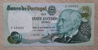 Portugal 20 escudos 1978 (1 Letra) Bela