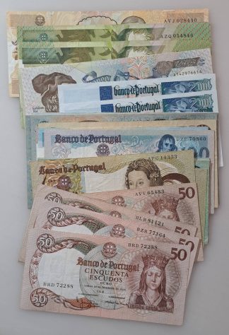 Lote de 41 Notas portuguesas