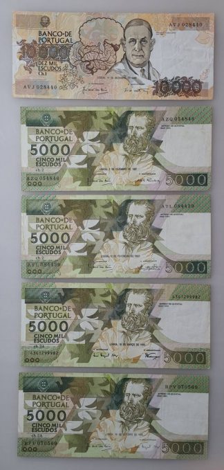 Lote de 41 Notas portuguesas