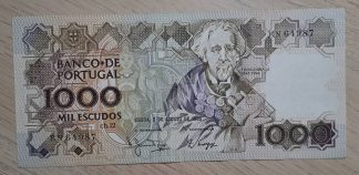 Portugal 1000 Escudos 1983 Quase Nova