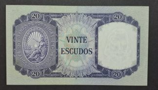 Portugal 20 Escudos 1960 Quase Nova