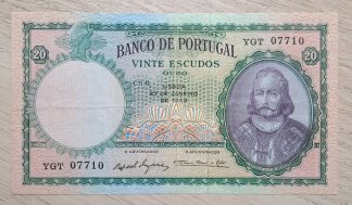 Portugal 20 escudos 1959 Bela