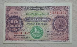 Moçambique 10 centavos 1914