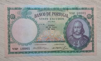 Portugal 20 escudos 1954