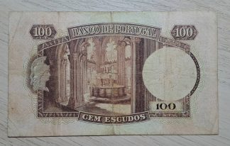 Portugal 100 escudos 1957 Número Relativamente Baixo