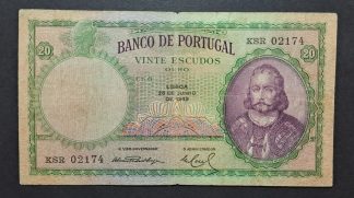Portugal 20 Escudos 1949