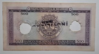 Moçambique 500 Escudos 1967 (Inutilizada)