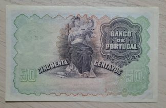 Portugal 50 Centavos 1918 Quase Nova