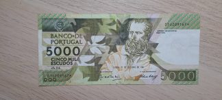 Portugal 5000 Escudos 1991*